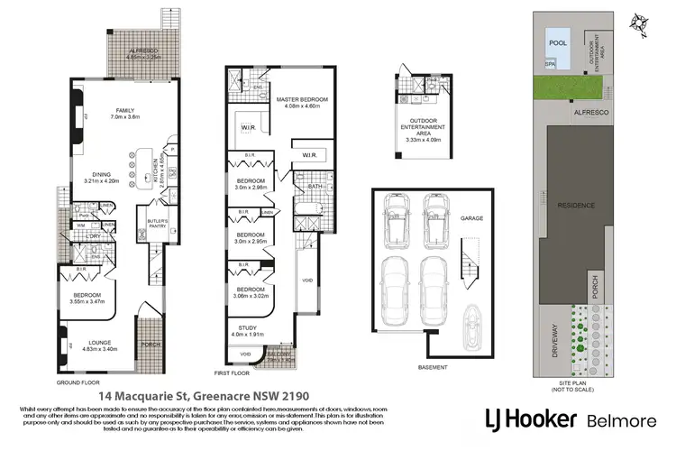 Floorplan of Homely semi-detached listing, 14A Macquarie Street, Greenacre NSW 2190