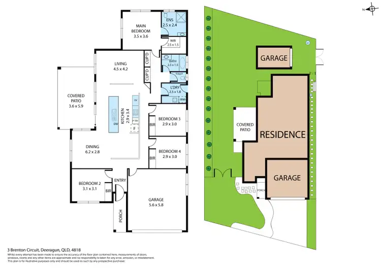 Floorplan of Homely house listing, 3 Brenton Circuit, Deeragun QLD 4818