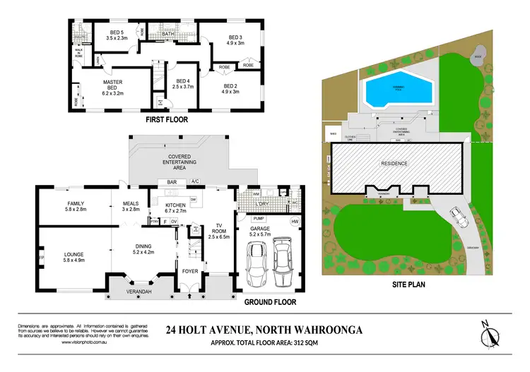 Floorplan of Homely house listing, 24 Holt Avenue, Wahroonga NSW 2076