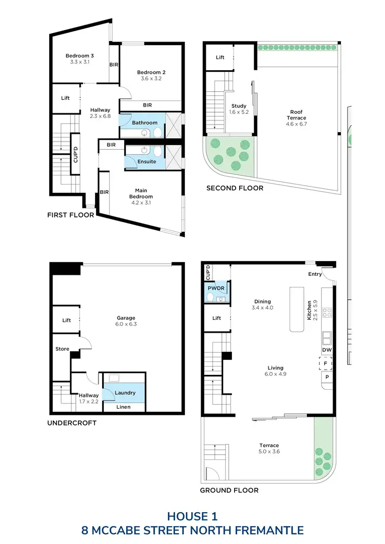 Floorplan of Homely house listing, 1/8 McCabe Street, North Fremantle WA 6159