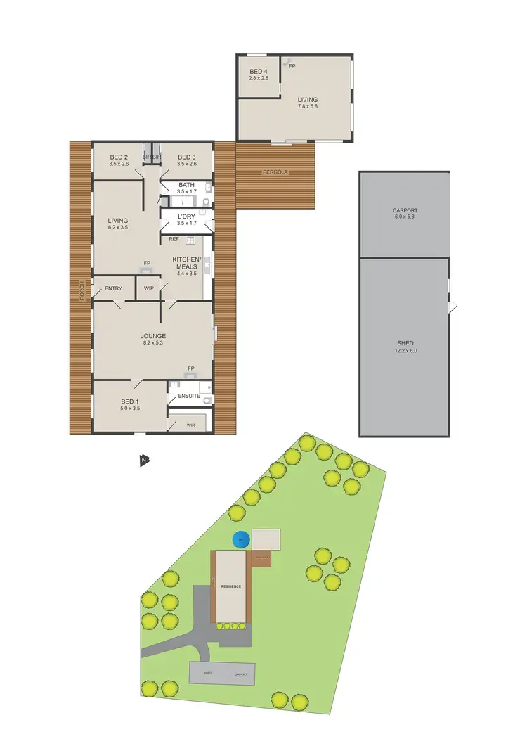 Floorplan of Homely house listing, 4 Cedar Court, Kinglake West VIC 3757