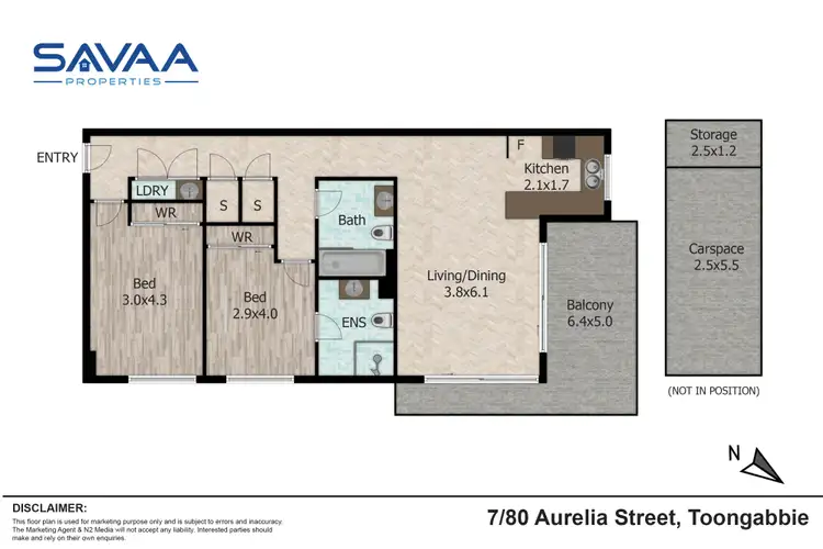 Floorplan of Homely apartment listing, 7/80-82 Aurelia Street, Toongabbie NSW 2146