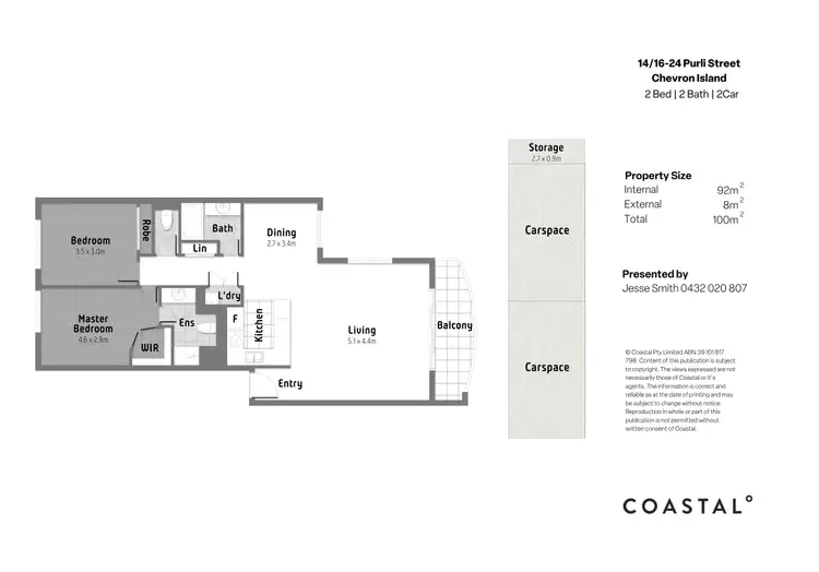 Floorplan of Homely apartment listing, 14/16-24 Purli Street, Chevron Island QLD 4217