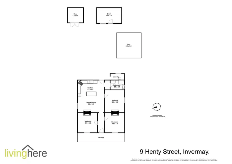 Floorplan of Homely house listing, 9 Henty Street, Invermay TAS 7248