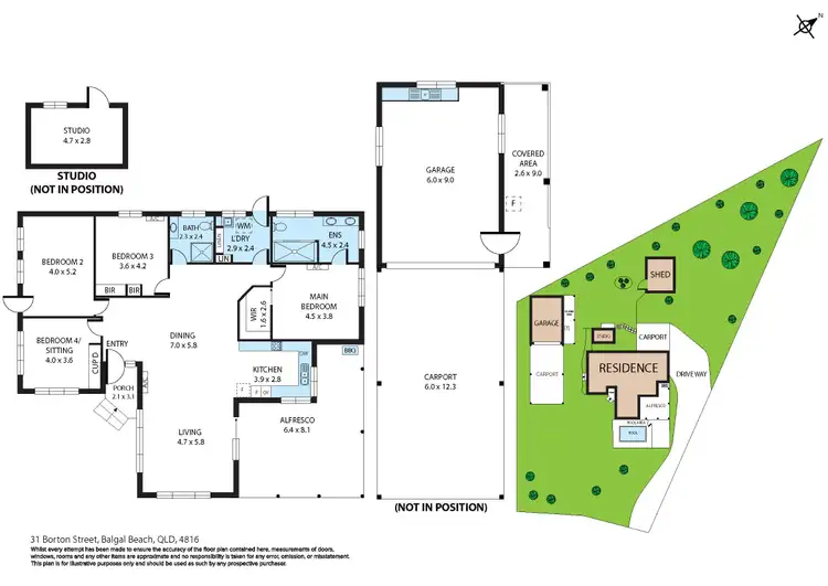 Floorplan of Homely house listing, 31 Borton Street, Balgal Beach QLD 4816