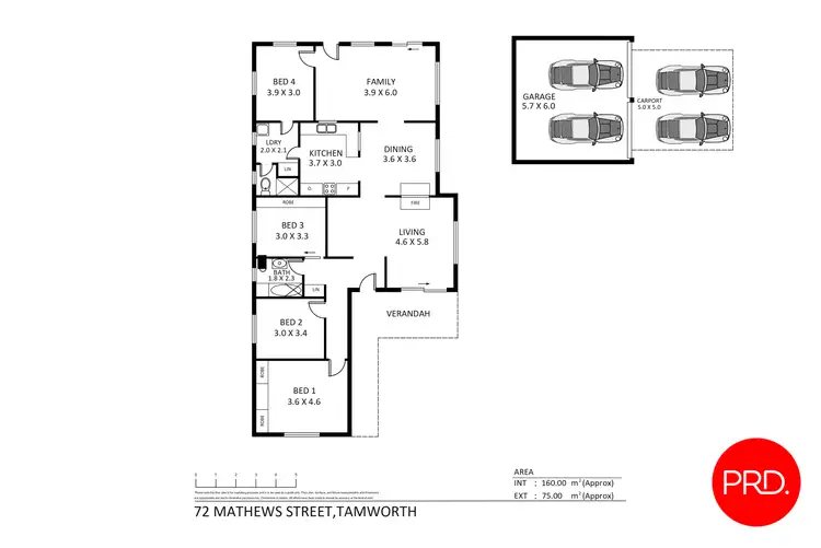 Floorplan of Homely house listing, 72 Mathews Street, Tamworth NSW 2340