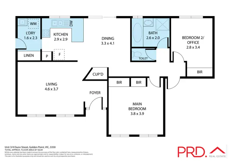 Floorplan of Homely unit listing, 3/4 Dunn Street, Golden Point VIC 3350