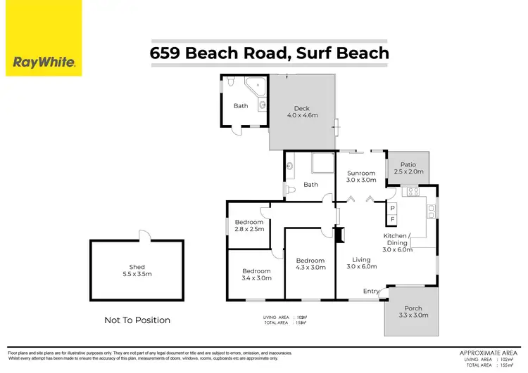 Floorplan of Homely house listing, 659 Beach Road, Surf Beach NSW 2536