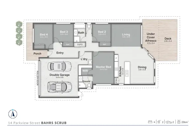 Floorplan of Homely house listing, 14 Parkview Street, Bahrs Scrub QLD 4207