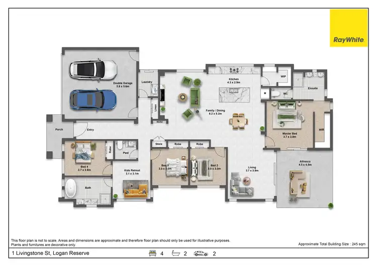 Floorplan of Homely house listing, 1 Livingstone Street, Logan Reserve QLD 4133