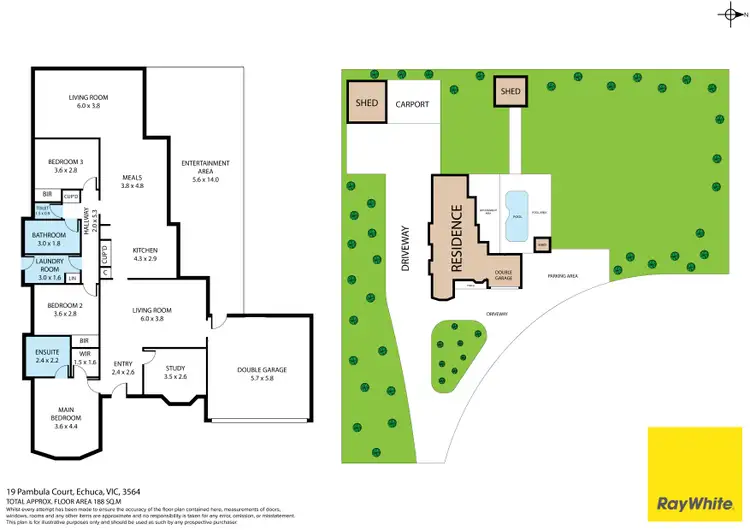 Floorplan of Homely house listing, 19 Pambula Court, Echuca VIC 3564
