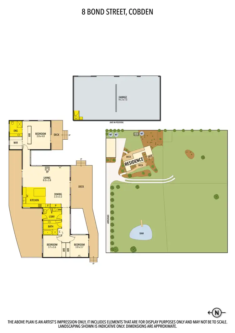 Floorplan of Homely house listing, 8 Bond Street, Cobden VIC 3266