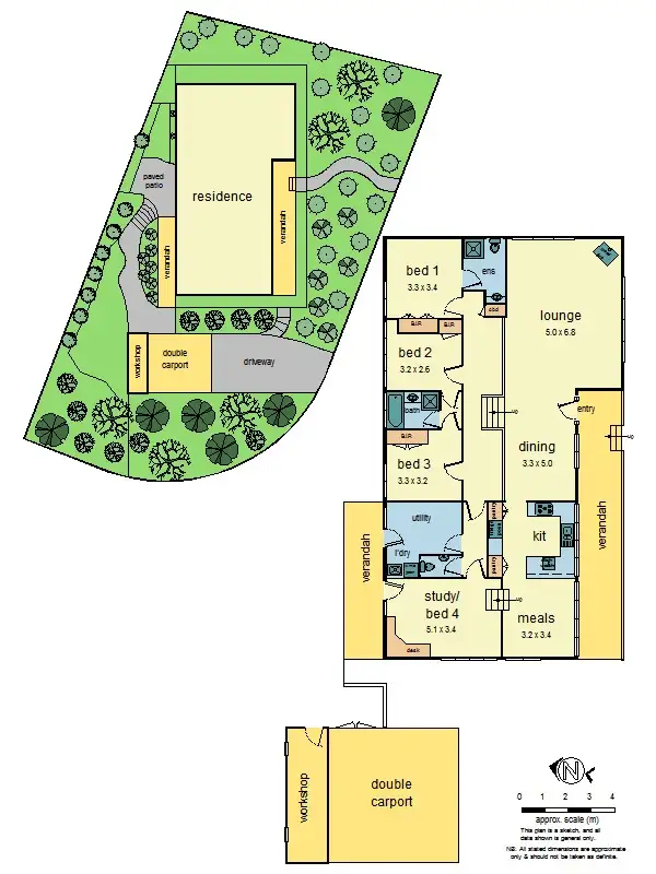 Floorplan of Homely house listing, 4 Atunga Court, Heathmont VIC 3135