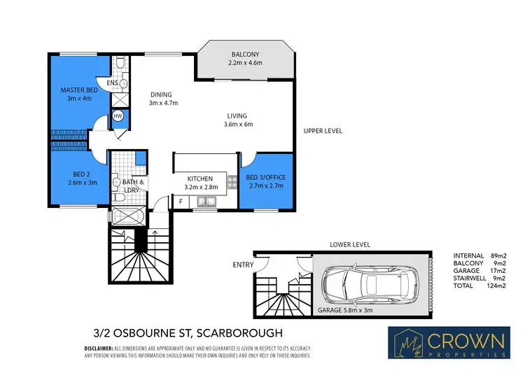Floorplan of Homely unit listing, 3/2 Osbourne Street, Scarborough QLD 4020