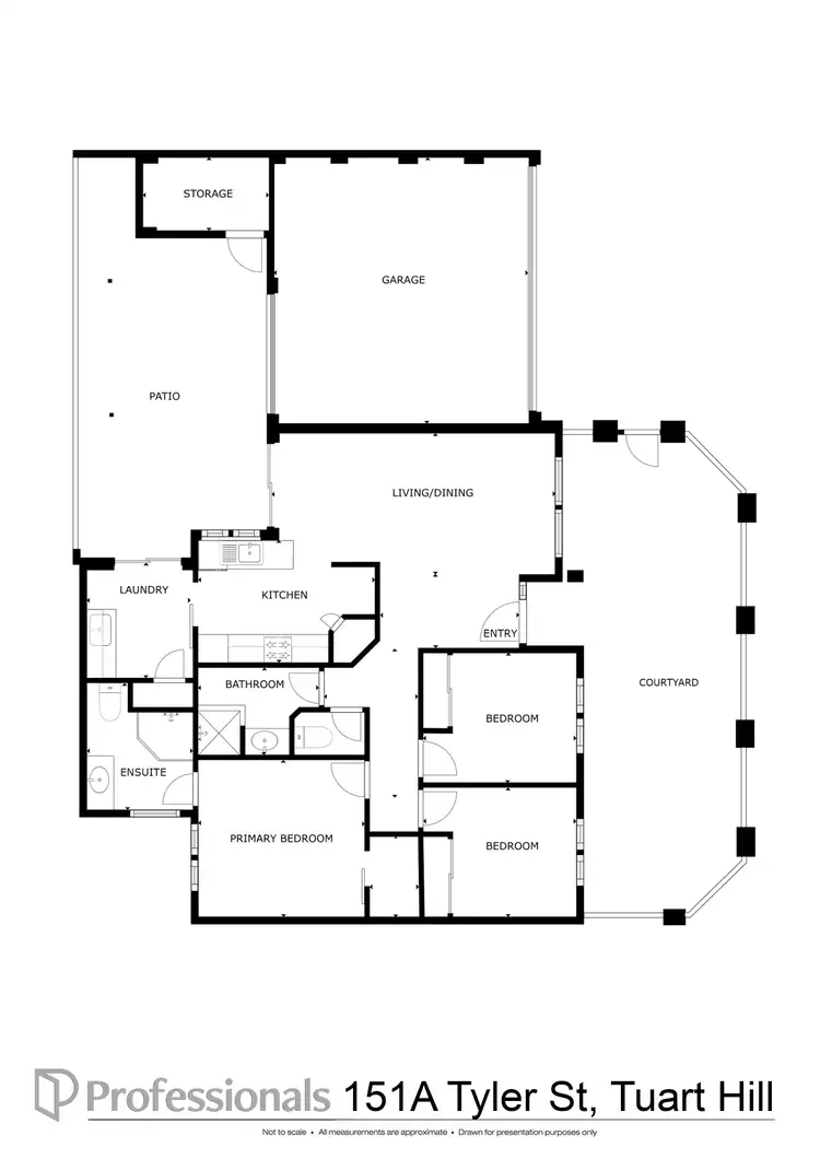 Floorplan of Homely villa listing, 151A Tyler Street, Tuart Hill WA 6060