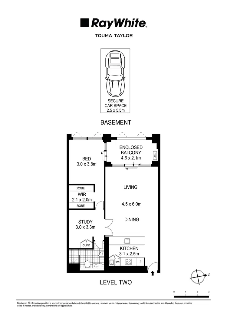 Floorplan of Homely apartment listing, 23/500 Crown Street, Surry Hills NSW 2010