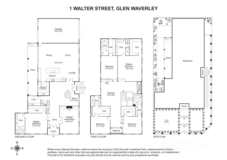 Floorplan of Homely house listing, 1 Walter Street, Glen Waverley VIC 3150