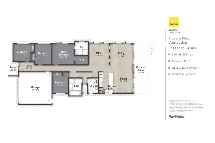 Floorplan of Homely house listing, 9 Laura Place, Varsity Lakes QLD 4227