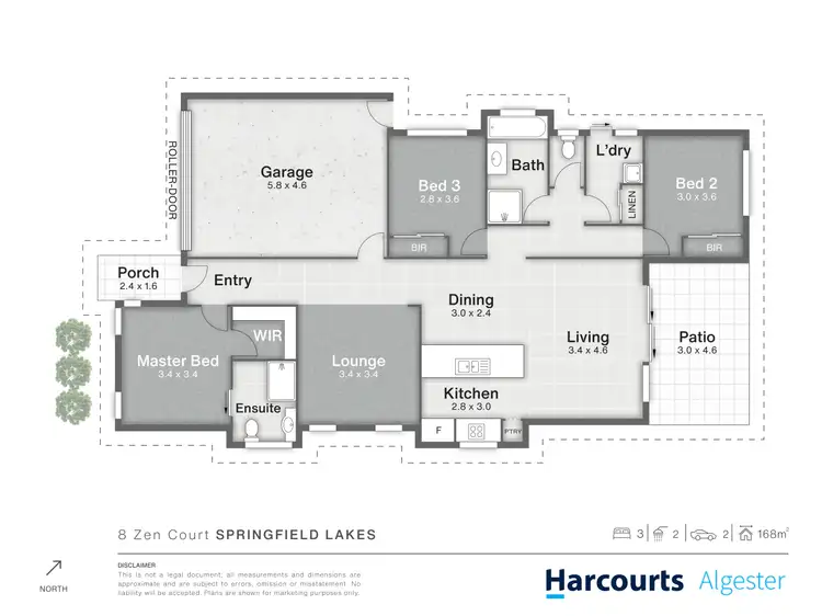 Floorplan of Homely house listing, 8 Zen Court, Springfield Lakes QLD 4300