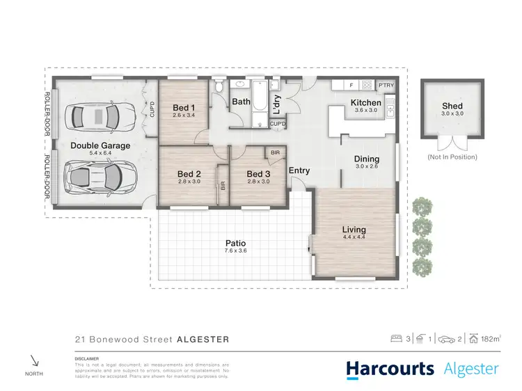 Floorplan of Homely house listing, 21 Bonewood Street, Algester QLD 4115