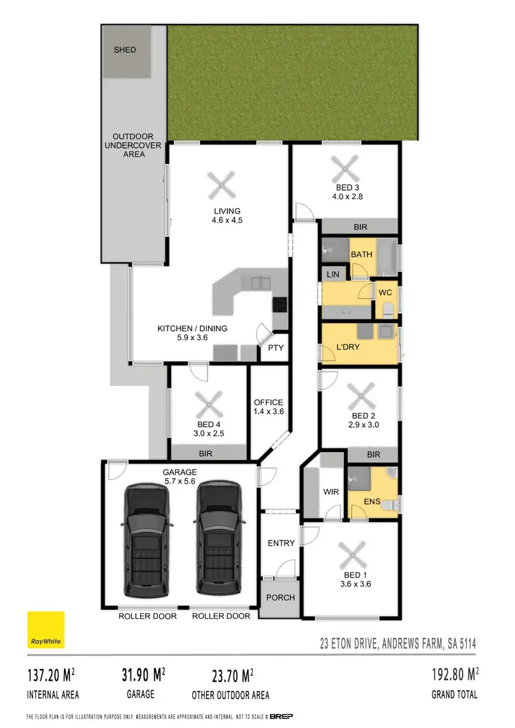 Floorplan of Homely house listing, 23 Eton Drive, Andrews Farm SA 5114