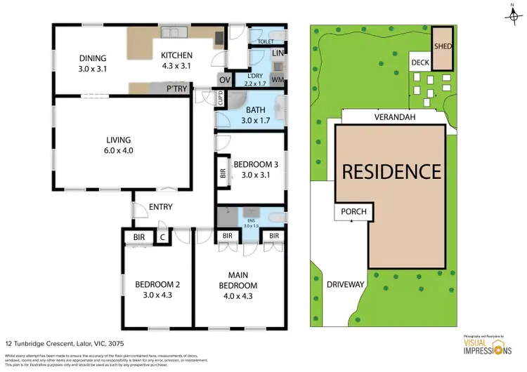Floorplan of Homely house listing, 12 Tunbridge Crescent, Lalor VIC 3075