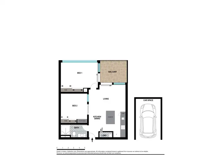 Floorplan of Homely unit listing, 212/50-54 Hudson Road, Albion QLD 4010