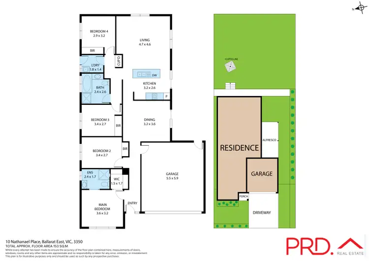 Floorplan of Homely house listing, 10 Nathanael Place, Ballarat East VIC 3350