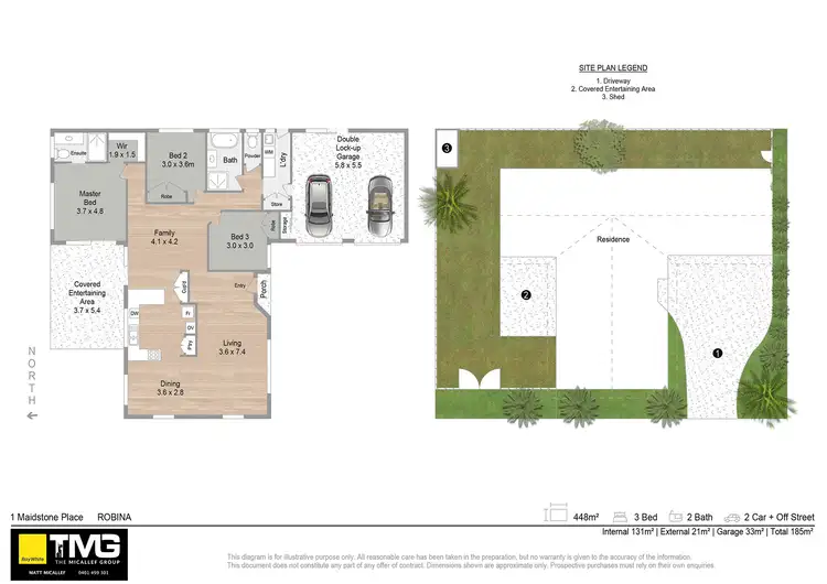 Floorplan of Homely house listing, 1 Maidstone Place, Robina QLD 4226