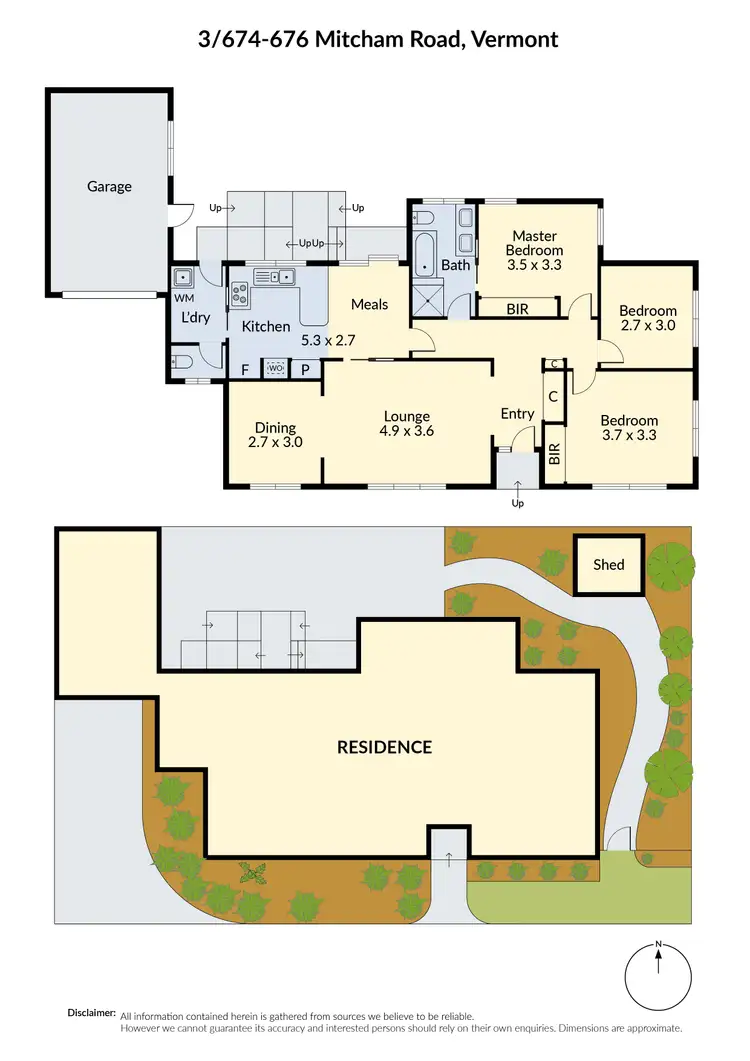 Floorplan of Homely unit listing, 3/674-676 Mitcham Road, Vermont VIC 3133
