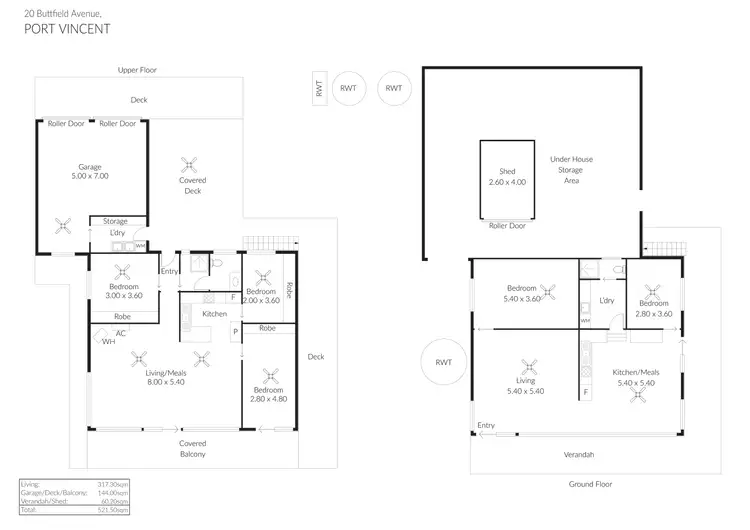Floorplan of Homely house listing, 20 Buttfield Avenue, Port Vincent SA 5581