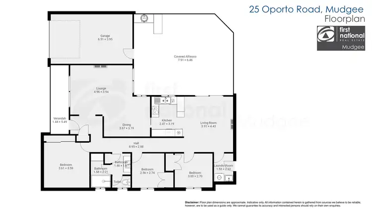 Floorplan of Homely house listing, 25 Oporto Road, Mudgee NSW 2850