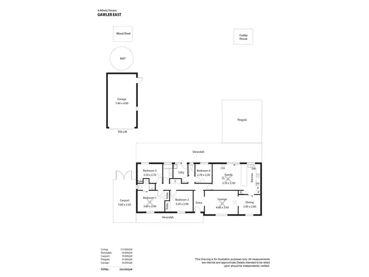 Floorplan of Homely house listing, 8 Athens Terrace, Gawler East SA 5118