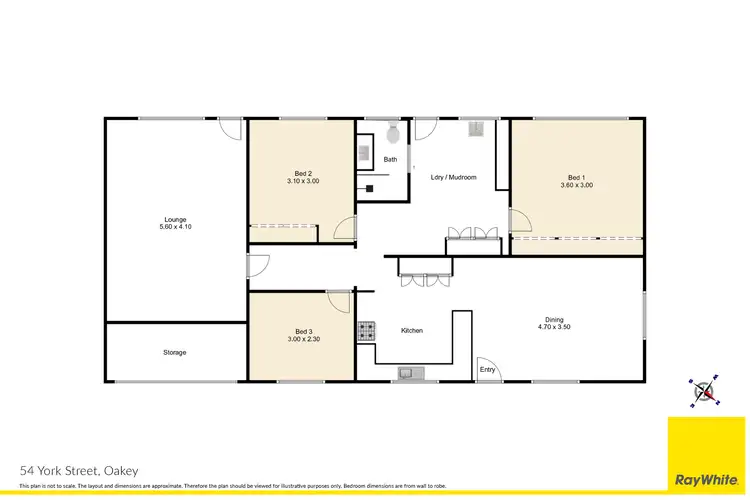 Floorplan of Homely house listing, 54 York Street, Oakey QLD 4401