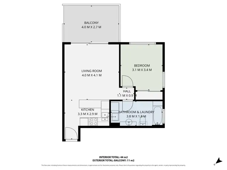 Floorplan of Homely apartment listing, 15/70 Lang Parade, Auchenflower QLD 4066