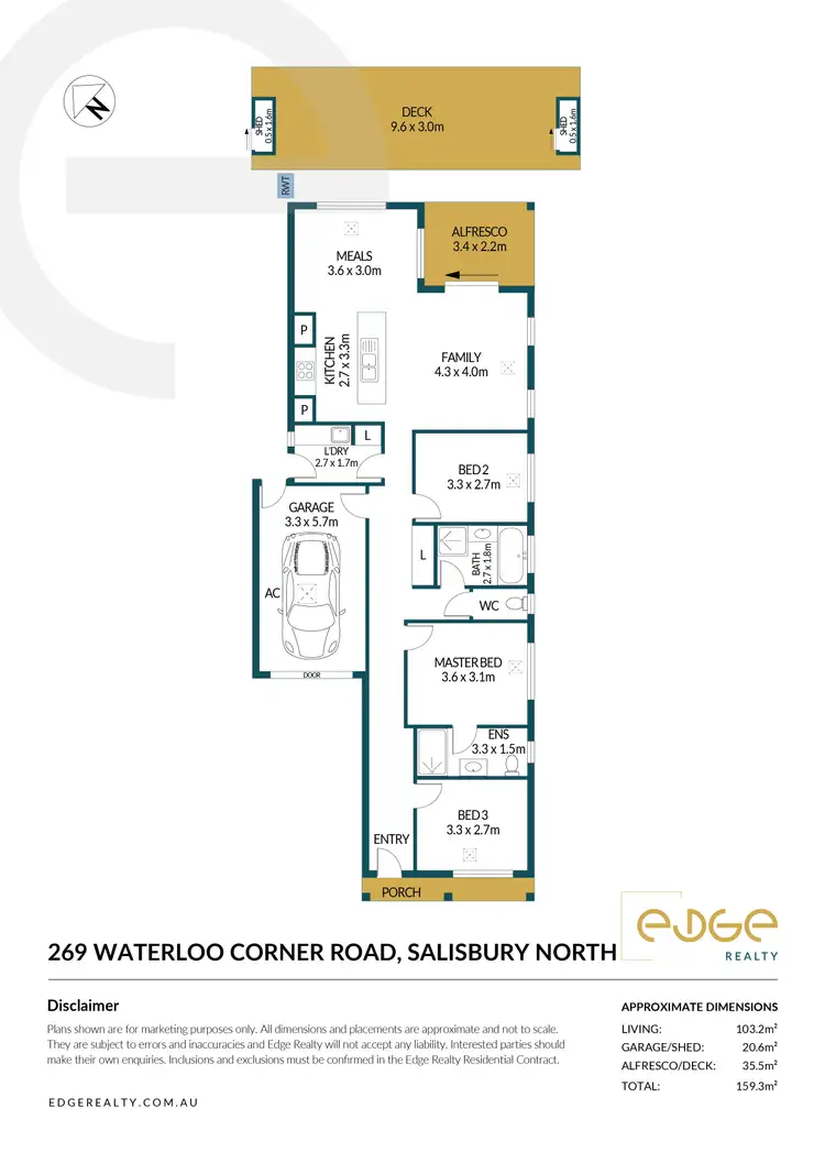 Floorplan of Homely house listing, 269 Waterloo Corner Road, Salisbury North SA 5108
