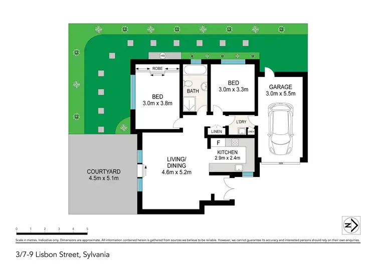 Floorplan of Homely villa listing, 3/7-9 Lisbon Street, Sylvania NSW 2224