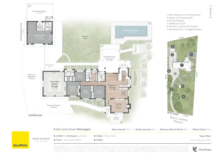 Floorplan of Homely rural property listing, 9 Carl Lentz Court, Worongary QLD 4213