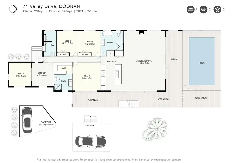 Floorplan of Homely house listing, 71 Valley Drive, Doonan QLD 4562
