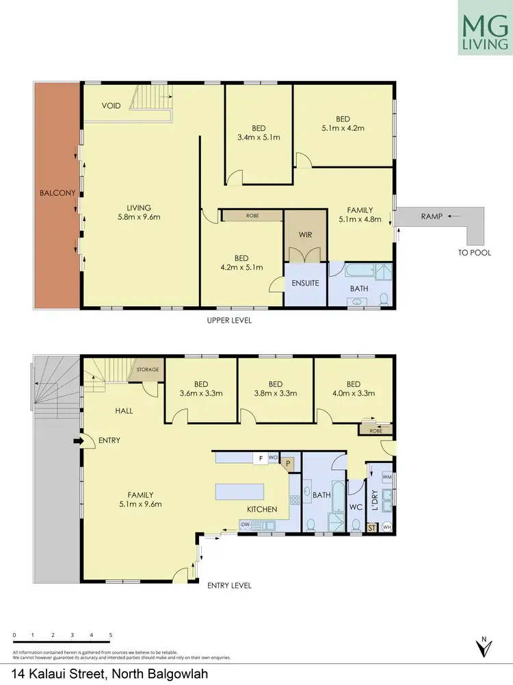 Floorplan of Homely house listing, 14 Kalaui Street, North Balgowlah NSW 2093