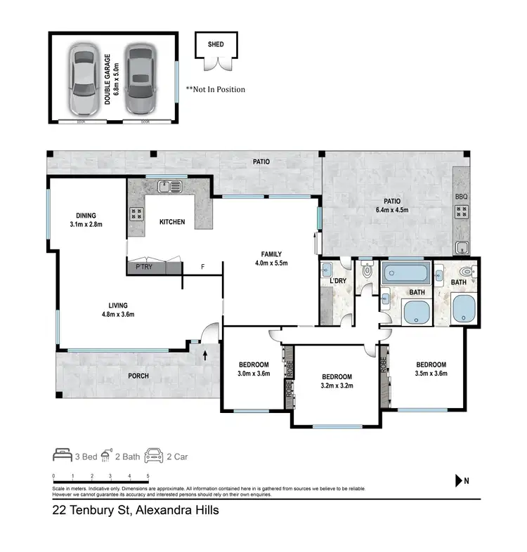 Floorplan of Homely house listing, 22 Tenbury Street, Alexandra Hills QLD 4161