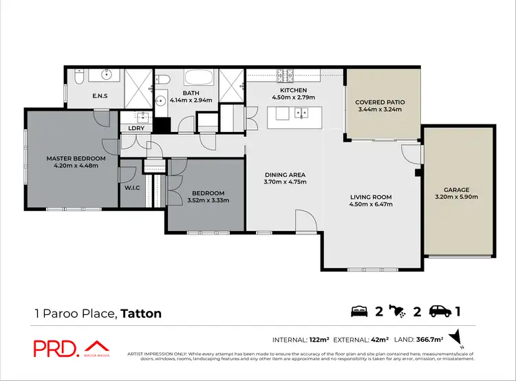 Floorplan of Homely house listing, 1 Paroo Place, Tatton NSW 2650