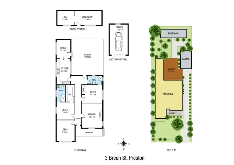 Floorplan of Homely house listing, 3 Breen Street, Preston VIC 3072