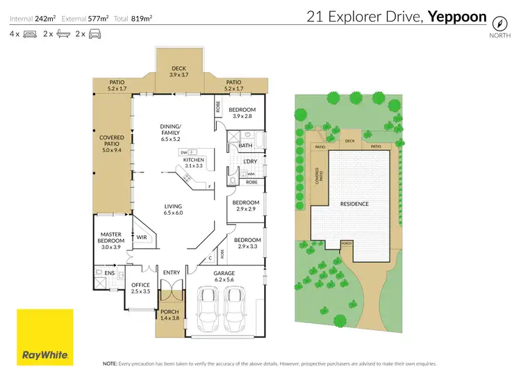 Floorplan of Homely house listing, 21 Explorer Drive, Yeppoon QLD 4703