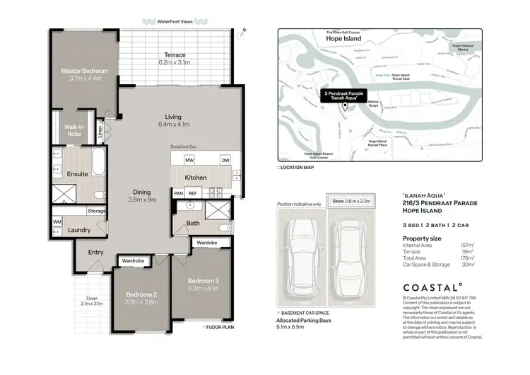 Floorplan of Homely unit listing, 216/3 Pendraat Parade, Hope Island QLD 4212