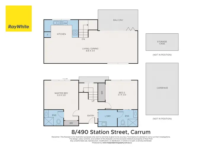 Floorplan of Homely unit listing, 8/490 Station Street, Carrum VIC 3197