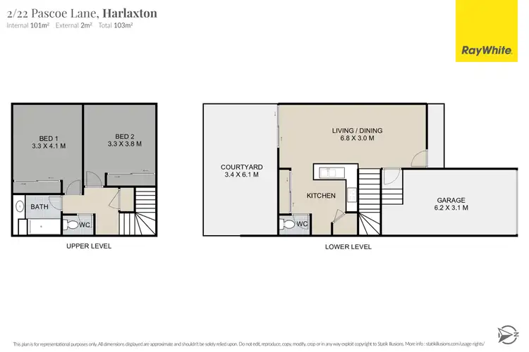 Floorplan of Homely townhouse listing, 2/22 Pascoe Lane, Harlaxton QLD 4350