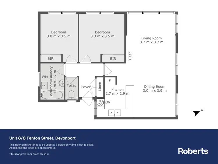 Floorplan of Homely apartment listing, 8/8 Fenton Street, Devonport TAS 7310