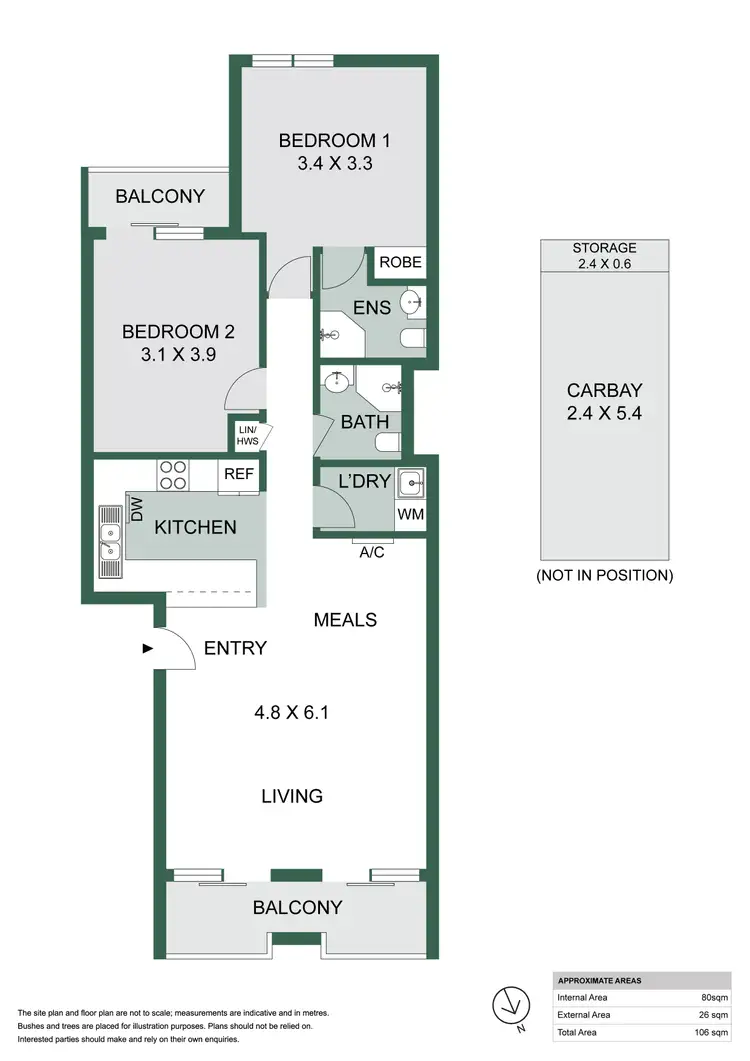 Floorplan of Homely apartment listing, 8/927 Wellington Street, West Perth WA 6005