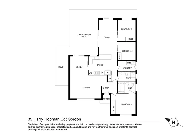 Floorplan of Homely house listing, 39 Harry Hopman Circuit, Gordon ACT 2906